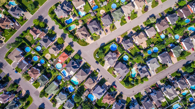 Aerial View Of Neighborhood 