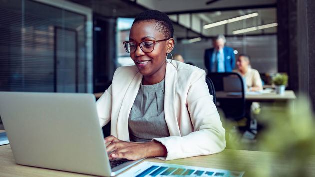 Business Profession At Computer 