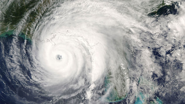 Hurricane Over Gulf Coast 