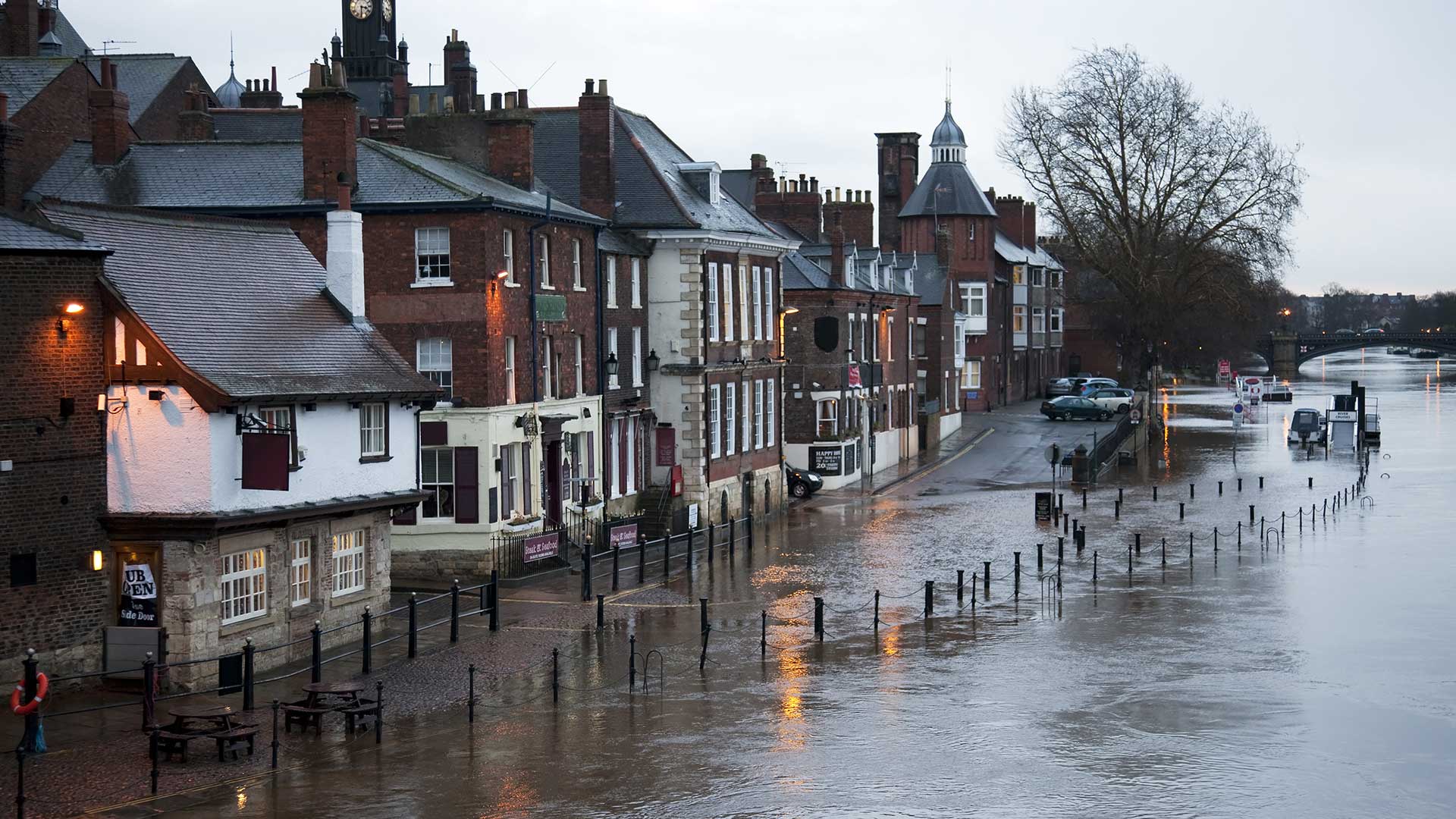 Flooded Uk Street 