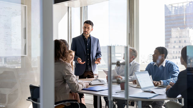 Conference Room Meeting With Colleagues 